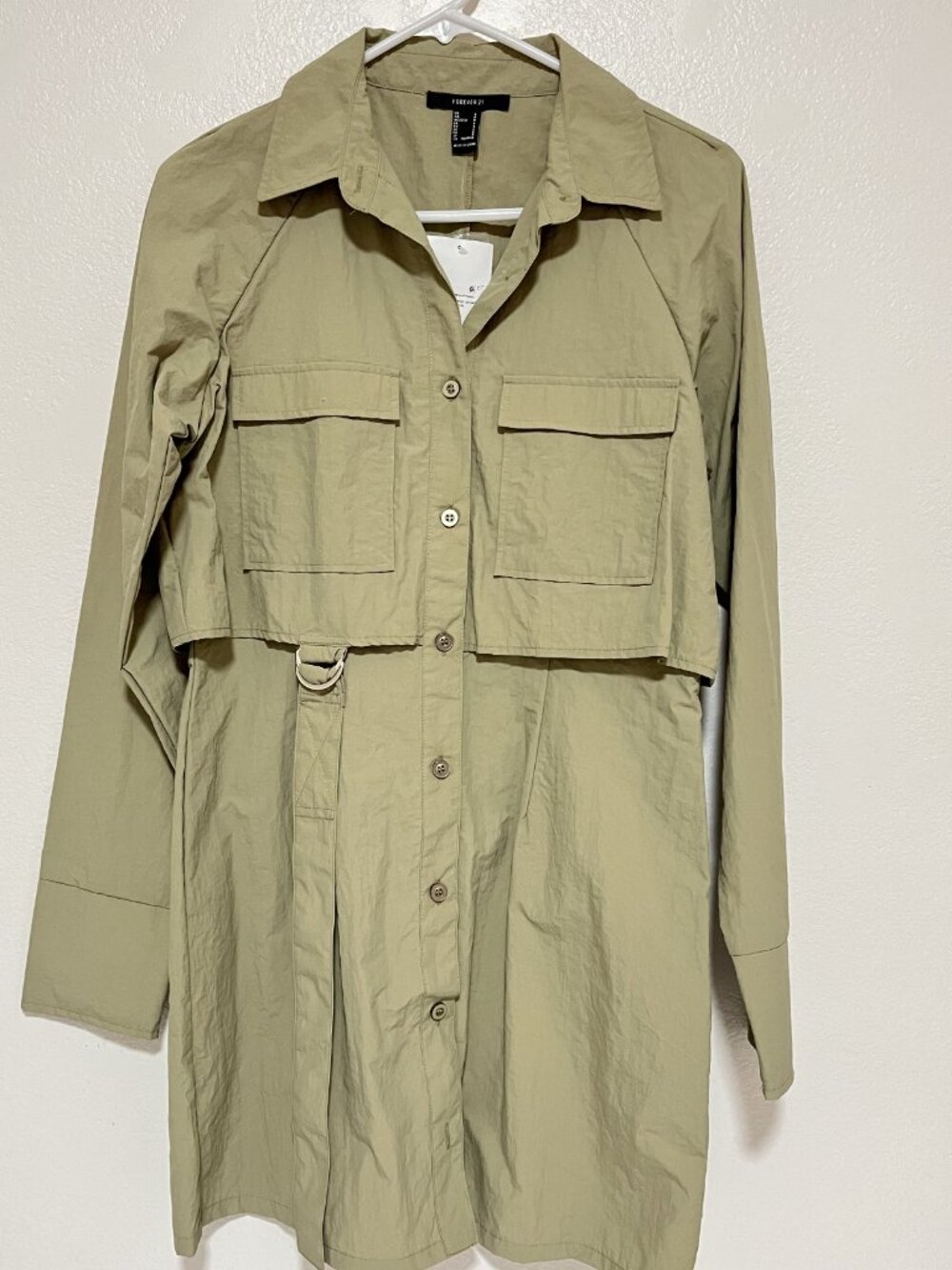 FOREVER 21 Women's SMALL Utility Cargo style short DRESS-NWT